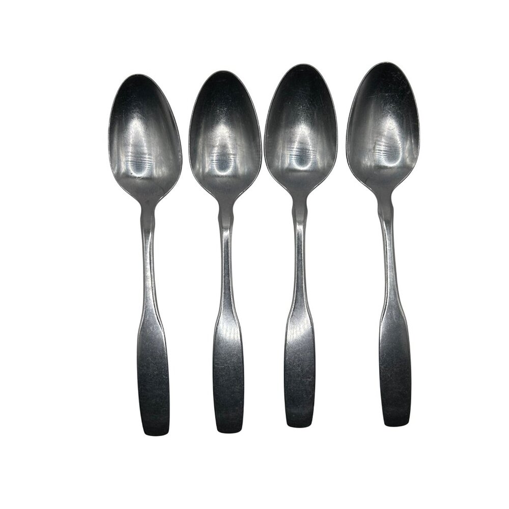 Oneida Paul Revere Stainless Steel Teaspoons Set Of 4 Satin Finish flatware